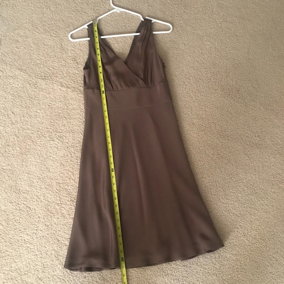 Taupe Silk J.Crew short Bridesmaid dress - Picture 6 of 9